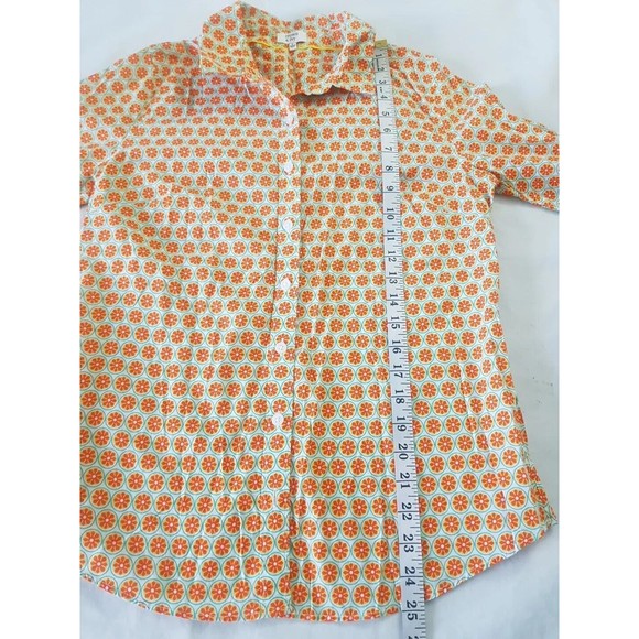 Crown & Ivy Womens Button down Shirt Blouse Size Small Floral Print Long Sleeve - Picture 9 of 12